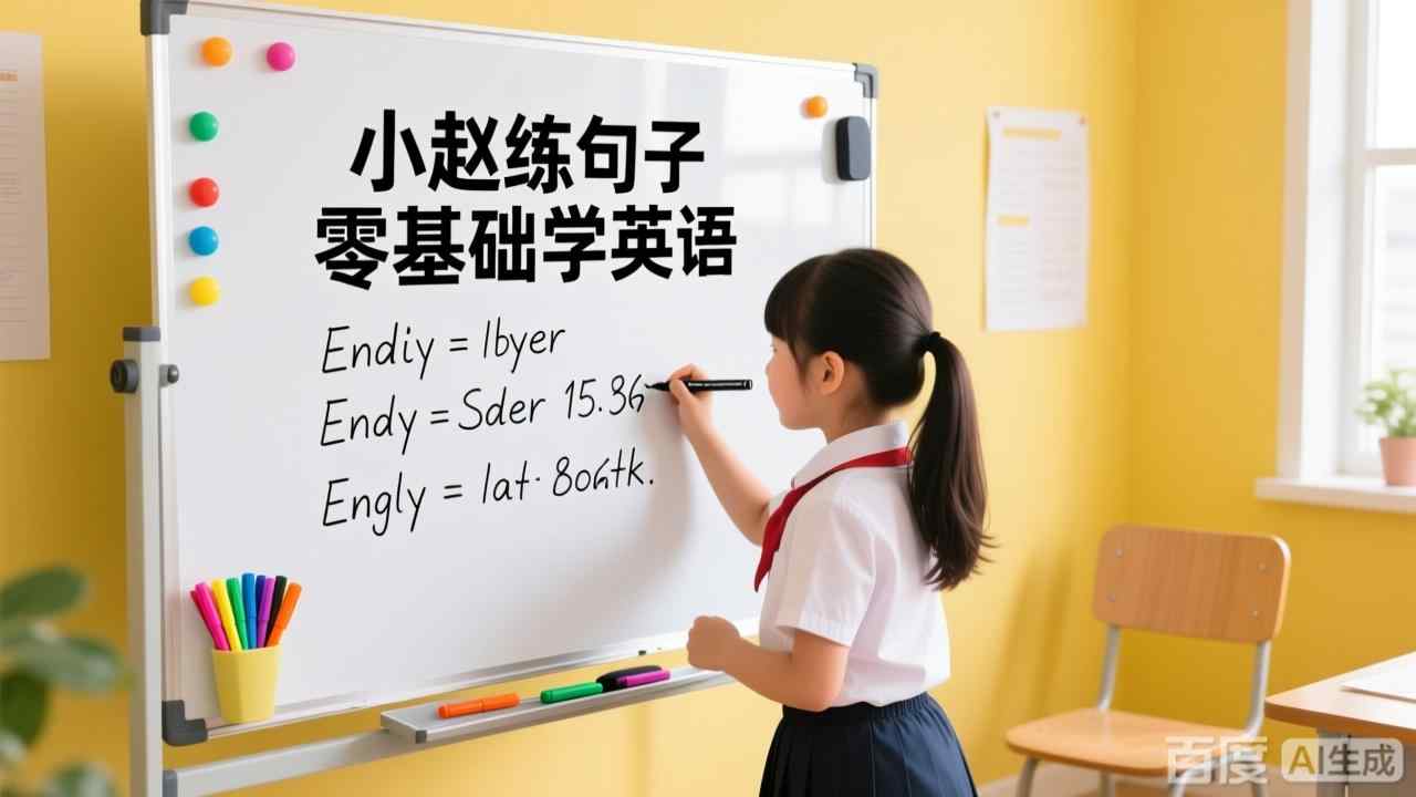 小赵练句子 零基础学英语