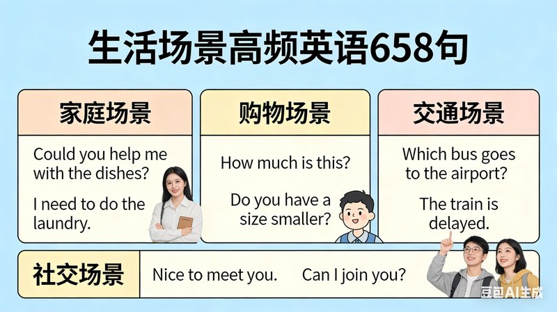 生活场景高频英语 658 句