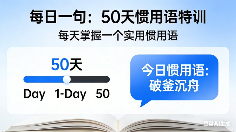 每日一句：50 天惯用语特训
