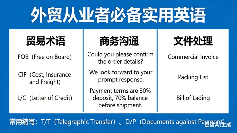 "外贸从业者必备的实用英语 "