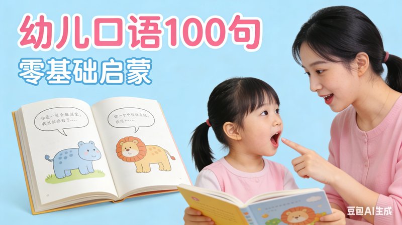 幼儿口语 100 句・零基础启蒙