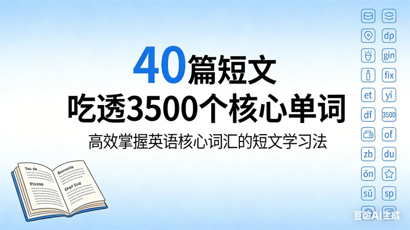 40 篇短文吃透 3500 个核心单词