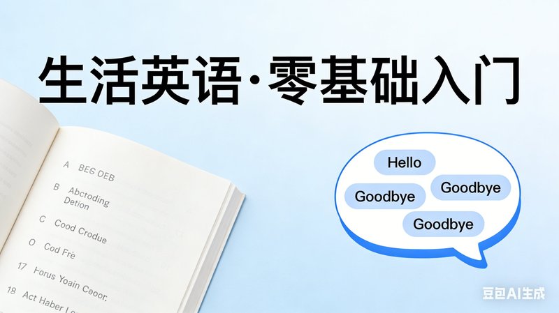 生活英语・零基础入门